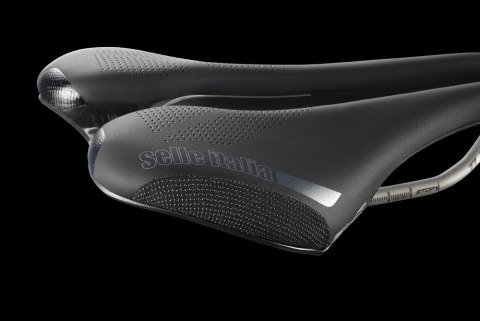 Siodło SELLE ITALIA SLR BOOST X-CROSS TI316 SUPERFLOW L (id match L3), Czarne, 200g (NEW)