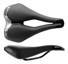 Siodło SELLE ITALIA SPORTOURING MAX S 5 SUPERFLOW L (id match L3), Pręty Fec Alloy, Hi-Viz, Żel, 385g (NEW)