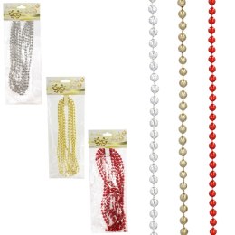 Girlanda 2,7mb KORALIKI 6mm CZERWONY