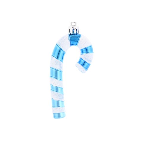 Ozdoby choinkowe 9cm kpl 4 szt CUKIERKOWA LASKA niebieska