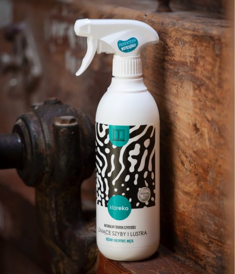 Płyn do mycia szyb i luster grejfrutowo-miętowy butelka 500ml KLAREKO