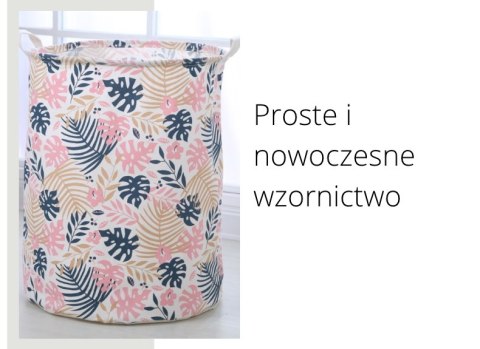 Pojemnik, kosz materiałowy do przechowywania LIŚCIE 50x40 cm