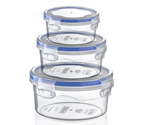 Pojemnik plastikowy 250ml OKRĄGŁY SAVER BOX z pokrywką