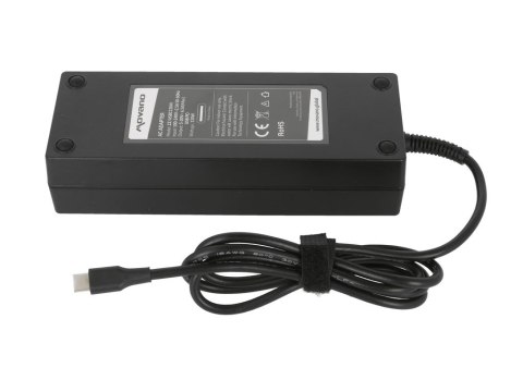 Zasilacz Movano 130W USB type C USB-C (black)