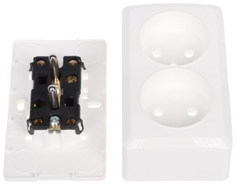 GNIAZDO NATYNKOWE PODWÓJNE BERG/3743-00/EPN 250 V 16 A Elektro-Plast