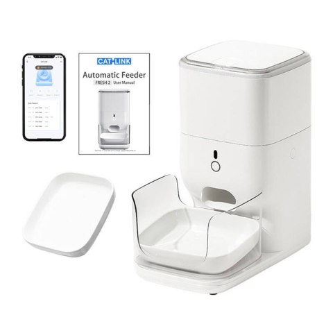 Inteligentny dozownik karmy z funkcją rozpoznawania kota CatLink F04 STD