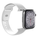 PURO ICON - Elastyczny pasek do Apple Watch 44/45/46/49 mm (S/M & M/L) (White)