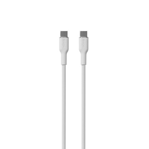 PURO ICON Soft Cable - Kabel USB-C do USB-C 1.5 m (White)