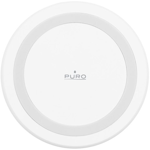 PURO Wireless Charging Station QI - Bezprzewodowa ładowarka indukcyjna Qi (biały)