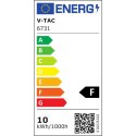 Naświetlacz LED V-TAC 10W SMD F-class biały VT-4914-W 4000K 750lm