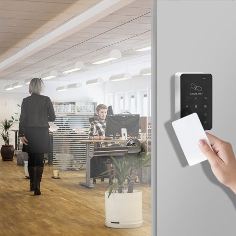 Qoltec Zamek szyfrowy FEBE z czytnikiem RFID| kod | karta | brelok | EM
