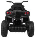Quad ATV Air na akumulator dla dzieci Czarny + Koła pompowane + Radio MP3 + Wolny Start