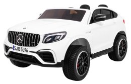 Auto Mercedes GLC 63S dla dzieci Biały SUV + Napęd 4x4