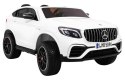 Auto Mercedes GLC 63S dla dzieci Biały SUV + Napęd 4x4