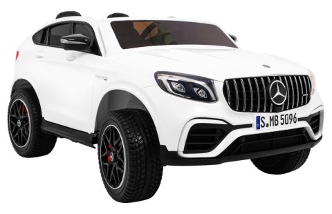 Auto Mercedes GLC 63S dla dzieci Biały SUV + Napęd 4x4
