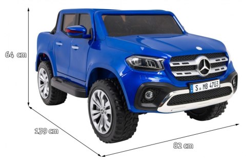 Mercedes Benz X-Class dla dzieci Lakier Niebieski Pickup 4x4