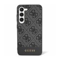 Guess 4G Bottom Stripe Metal Logo Collection - Etui Samsung Galaxy S24 Ultra (czarny)
