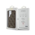 Guess 4G Metal Gold Logo - Etui Samsung Galaxy S24 Ultra (brązowy)