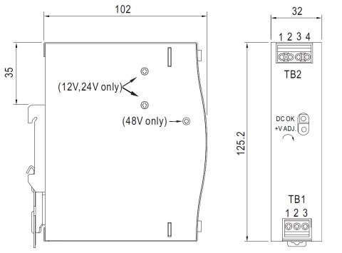 ZASILACZ IMPULSOWY EDR-75-12 MEAN WELL