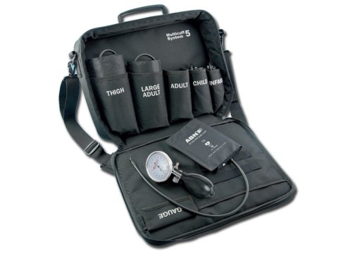 GIMA SIRIO KIT Ciśnieniomierz zegarowy, zestaw 5 mankietów z etui