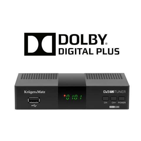 Tuner DVB-T2 H.265 HEVC Kruger&Matz