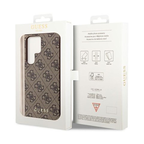 Guess 4G Charms Collection - Etui Samsung Galaxy S24 Ultra (brązowy)