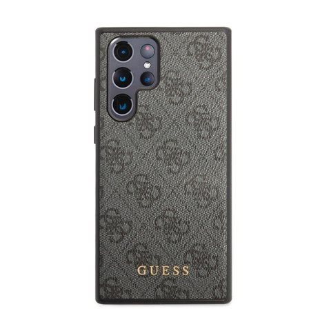 Guess 4G Metal Gold Logo - Etui Samsung Galaxy S24 Ultra (czarny)