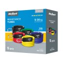 Zestaw gum oporowych do ćwiczeń - Power Tube Set , 5-80 kg, 5 gumy, REBEL ACTIVE