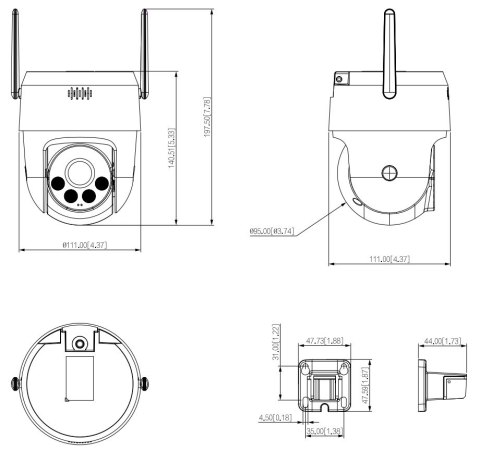 KAMERA IP SZYBKOOBROTOWA P5AE-PV Picoo A2 Wi-Fi - 5 Mpx 4 mm DAHUA
