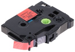 TAŚMA DO DRUKARKI ETYKIET TZE-431/R-B/12MM