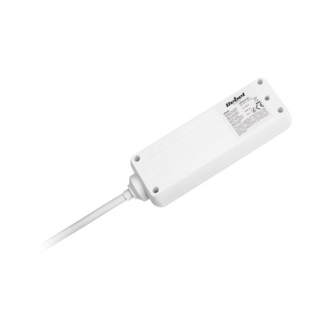 Przedłużacz biały Rebel 3 gniazda typu niemieckiego, kabel 3m (1,5mm)