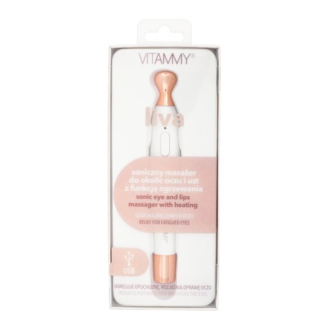 VITAMMY LIVA Soniczny masażer z funkcją ogrzewania, okolice oczu i ust