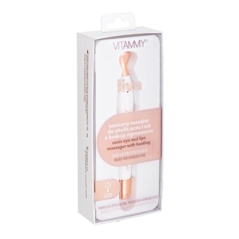 VITAMMY LIVA Soniczny masażer z funkcją ogrzewania, okolice oczu i ust