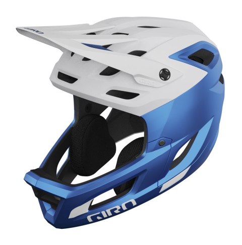 Kask full face GIRO COALITION SPHERICAL matte white / ano blue roz. M (55-59 cm) (WYPRZEDAŻ -50%)