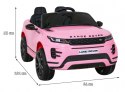 Range Rover Evoque na akumulator dla dzieci Różowy SUV + Pilot