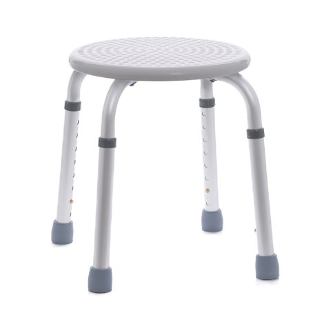 VITA CARE Stołek rehabilitacyjny łazienkowy, okrągły, aluminiowy z regulacją