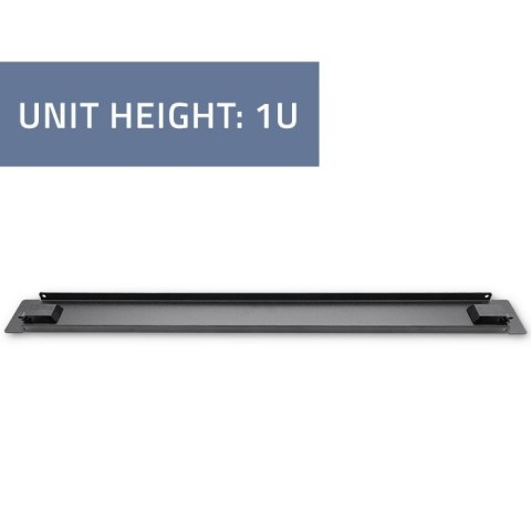 Qoltec Solidny stalowy Panel zaślepiający do szaf RACK 19" | 1U