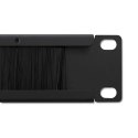 Qoltec Solidny stalowy Przepust szczotkowy do szaf RACK 19" | 1U