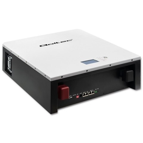 Qoltec Stabilny Magazyn energii LiFePO4 | 5.12kWh | 51.2V | 100Ah | BMS | LCD