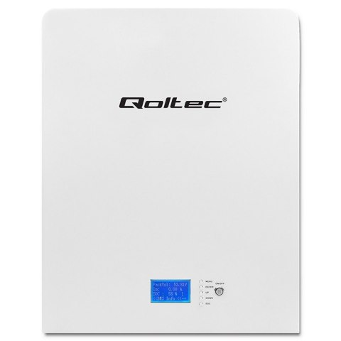 Qoltec Stabilny Magazyn energii LiFePO4 | 5.12kWh | 51.2V | 100Ah | BMS | LCD