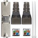 Qoltec Łącznik RJ45 beznarzędziowy STP | CAT6 | JACK PIN | T568B | T568A