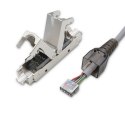 Qoltec Łącznik RJ45 beznarzędziowy STP | CAT6 | JACK PIN | T568B | T568A