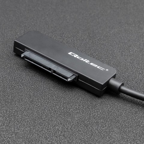 Qoltec Adapter SATA | Przejściówka na dysk SSD HDD 2.5" | USB-C | Super speed 5Gb/s | 2TB | 19cm