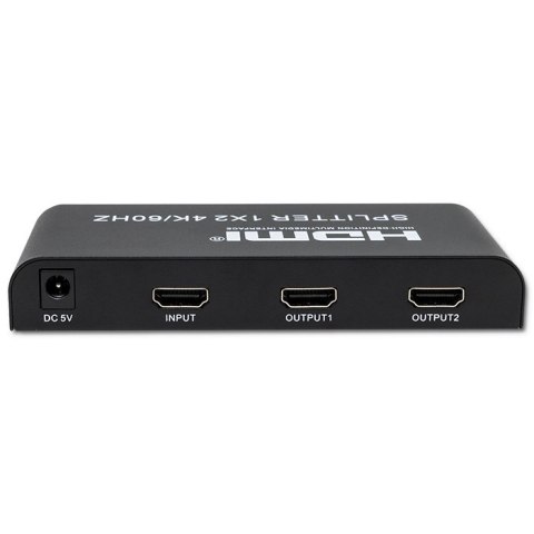 Qoltec Aktywny rozdzielacz Splitter 2 x HDMI 4K x 2K | 6Gb/s | 60Hz | High stability