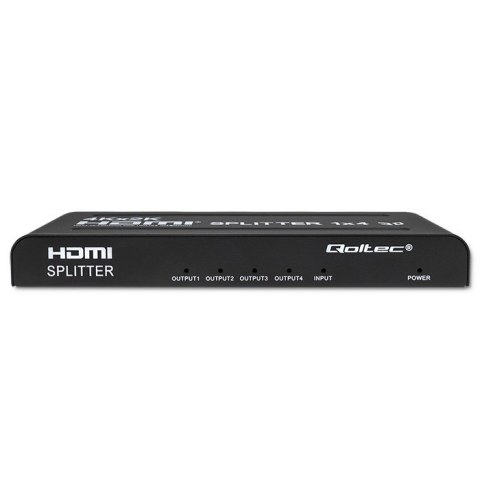 Qoltec Aktywny rozdzielacz Splitter 4 x HDMI 4K x 2K | 3.4Gb/s | High stability