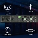 Qoltec Zasilacz awaryjny UPS do RACK | 3kVA | 3000W | Power Factor 1.0 | LCD | EPO | USB | On-line