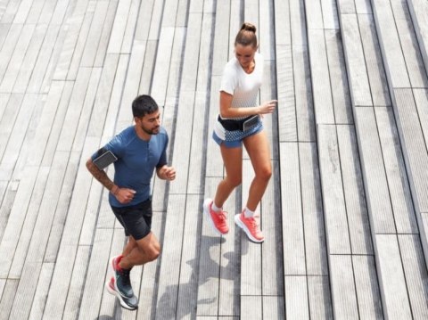 Pas do biegania z pokrowcem na telefon na biodra SHAPEHEART BELT AMZ roz.XL < 16,5 cm (NEW)