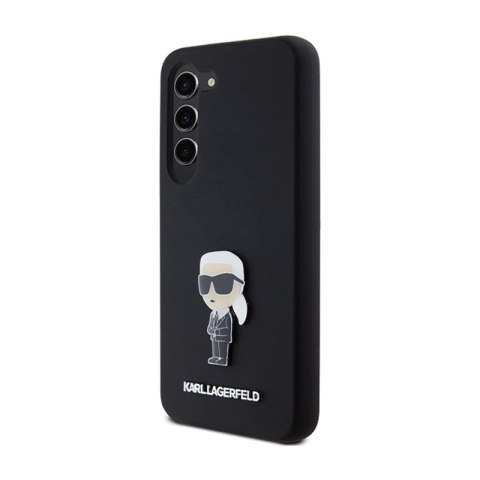 Karl Lagerfeld Silicone Ikonik Metal Pin - Etui Samsung Galaxy S24 (czarny)