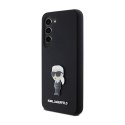 Karl Lagerfeld Silicone Ikonik Metal Pin - Etui Samsung Galaxy S24+ (czarny)