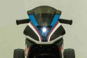 Motor BMW HP4 na akumulator dla dzieci Niebieski + 3 Koła + LED + MP3 USB + Ekoskóra